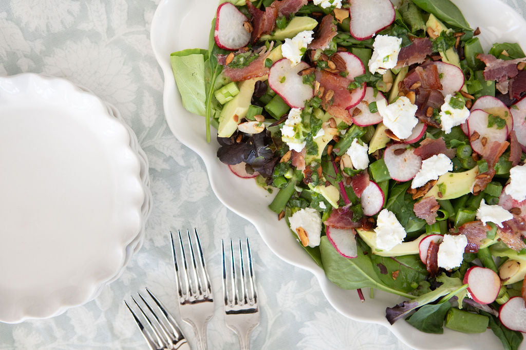 Sunday Dinner with Diane: Spring Salad with Lemon Dijon Dressing