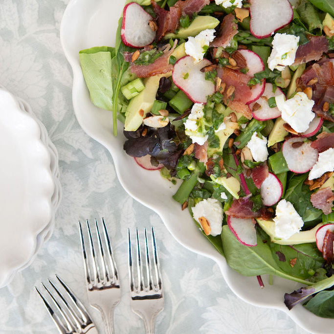 Sunday Dinner with Diane: Spring Salad with Lemon Dijon Dressing