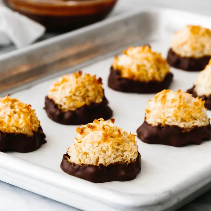 Sunday Dinner with Diane: Chocolate Dipped Coconut Macaroons