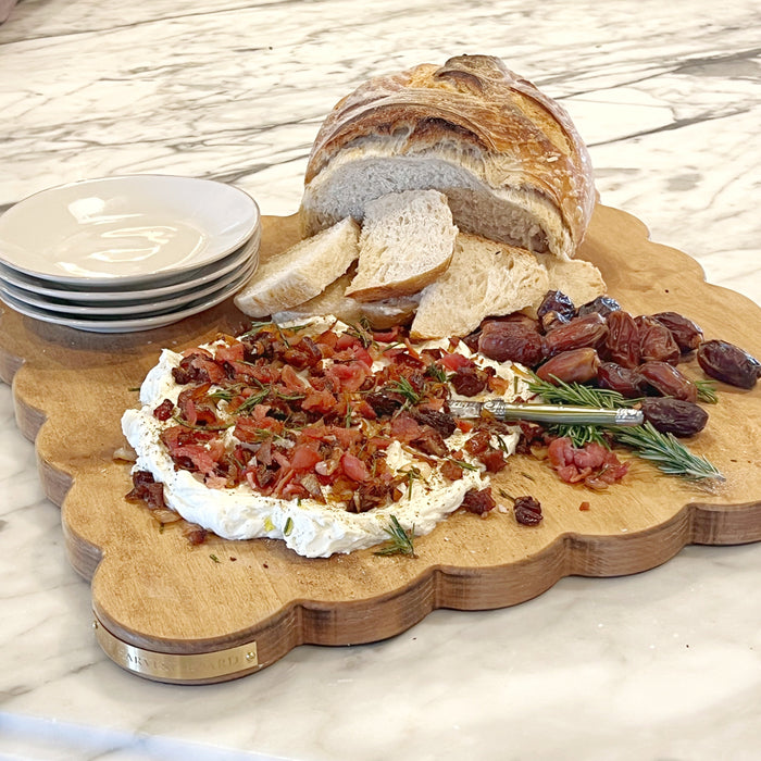 Sunday Dinner with Diane: Whipped Honey & Cheese Dip with Bacon Dates and Rosemary