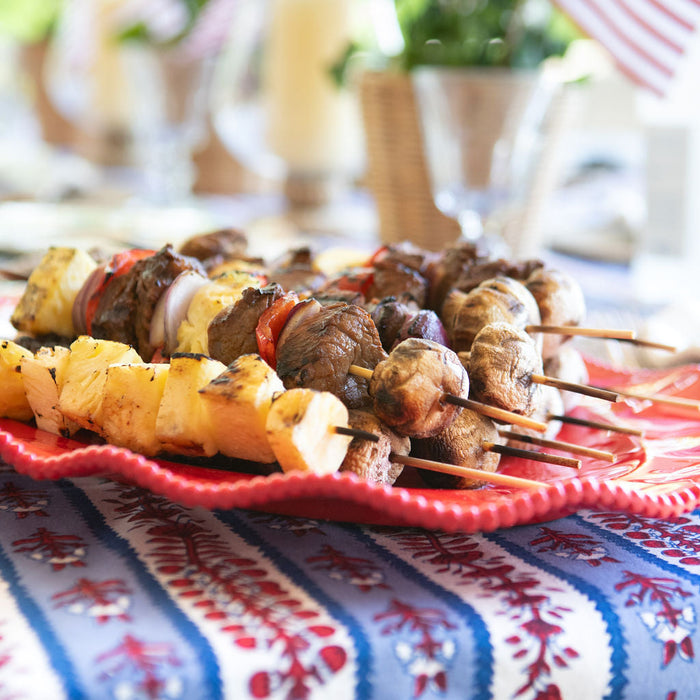 Dinner with Diane: Marinated Steak, Pineapple & Vegetable Kabobs