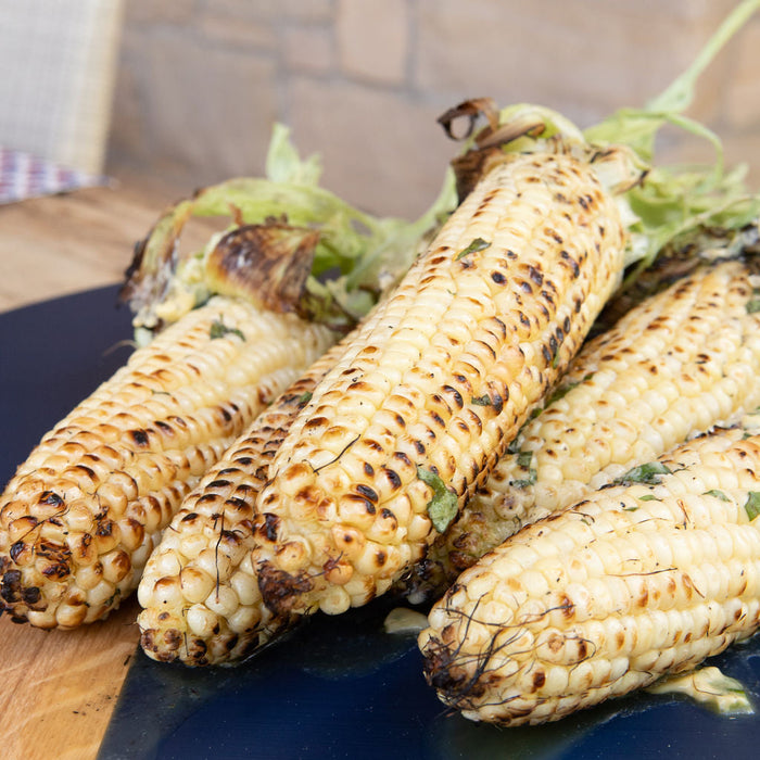 Dinner with Diane: Grilled Corn with Basil-Honey Butter