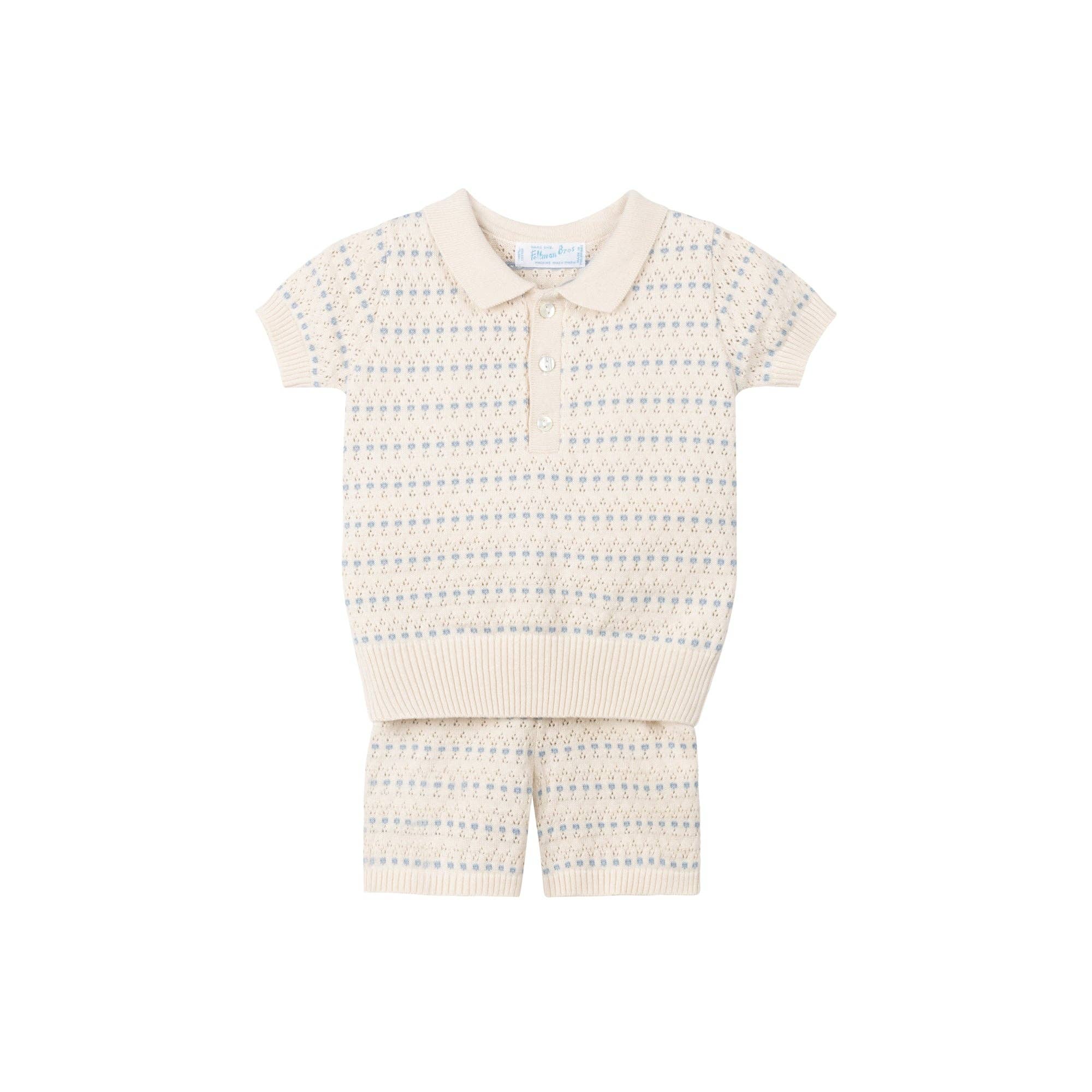 Pointelle Jacquard Knit Set