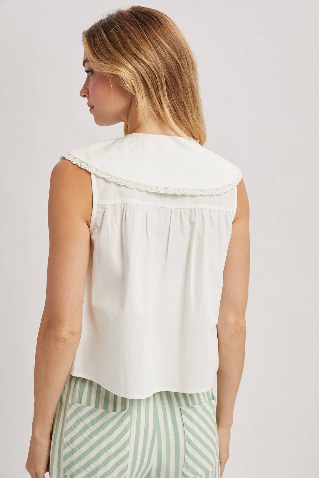 Off-White Peter Pan Collared Blouse