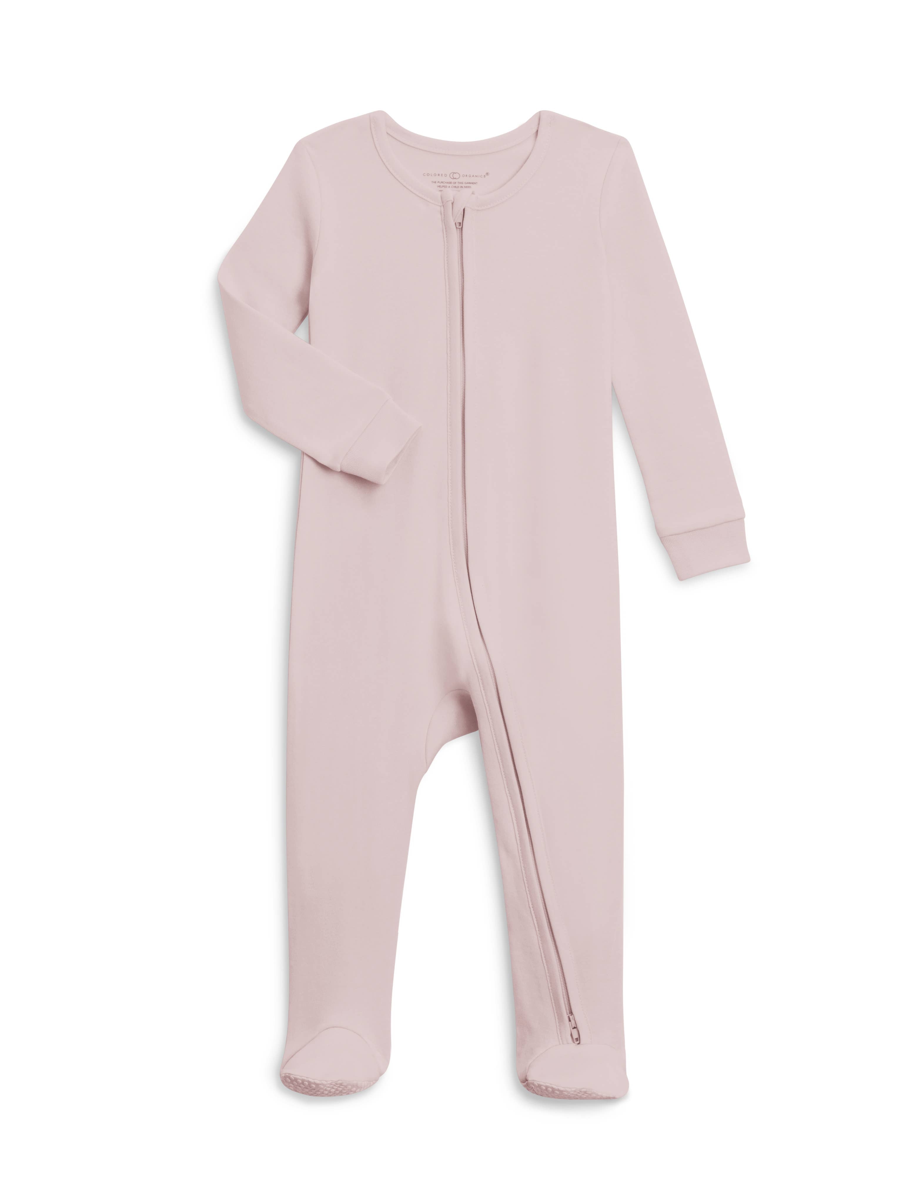 Organic Baby Peyton Zipper Sleeper Wisteria