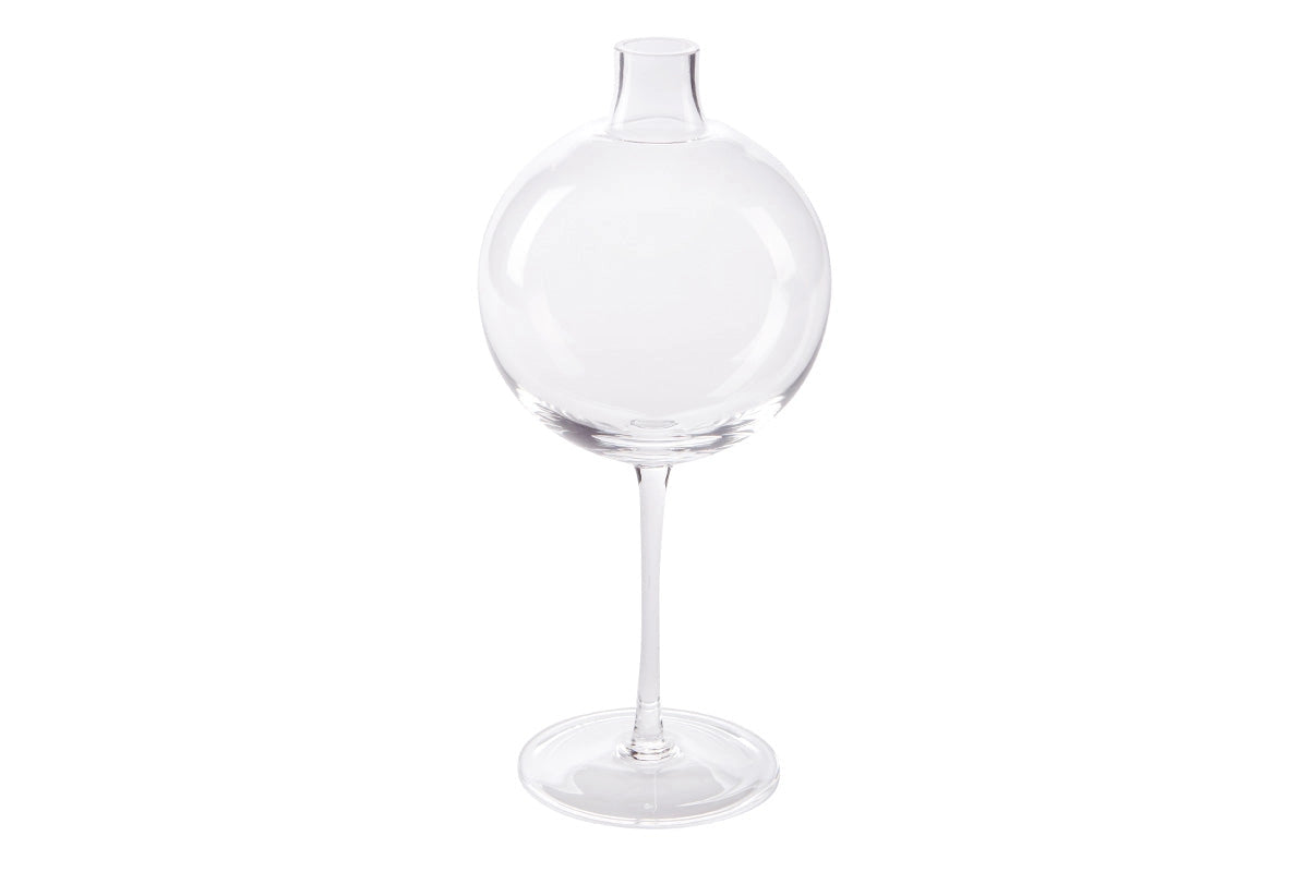 Clear Wine Glass Vase