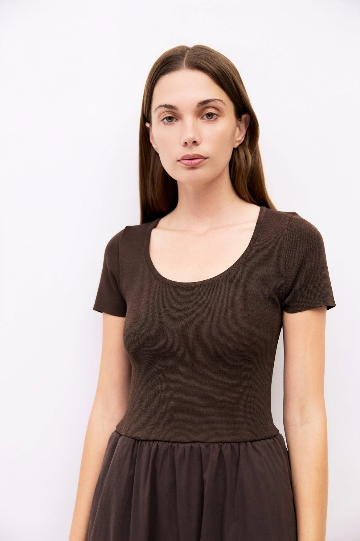 The Lynette Dress Brown