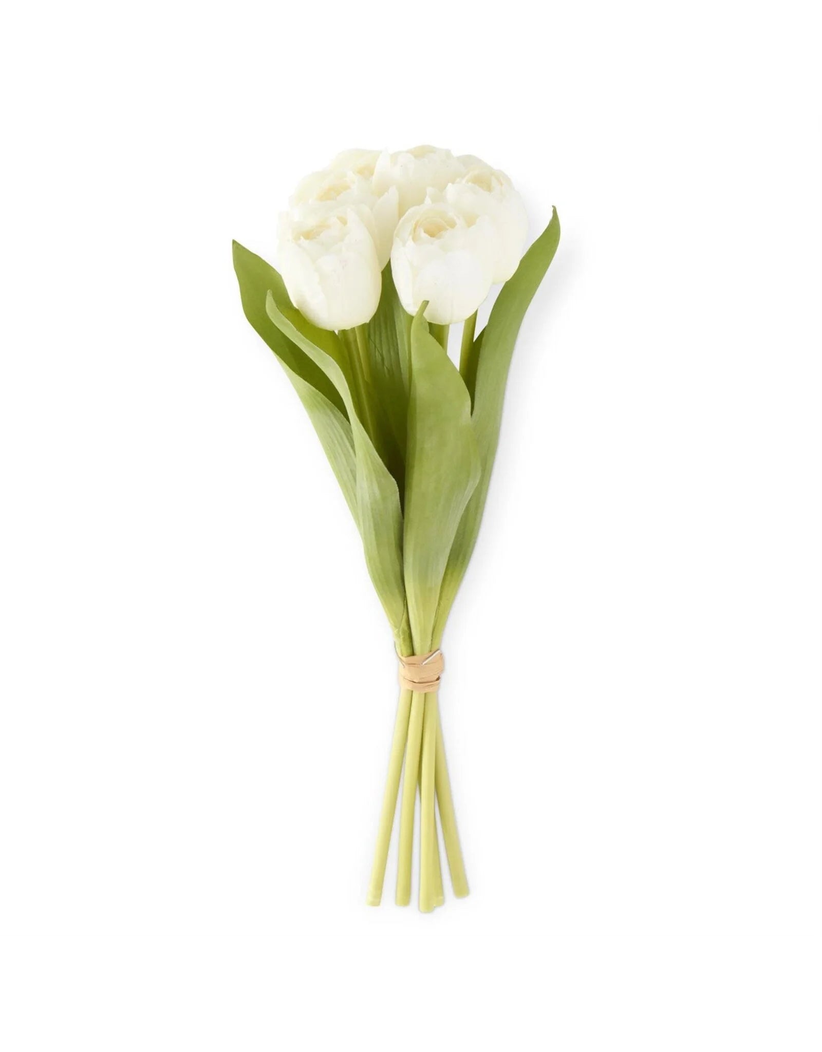 Real Touch Tulip Bundle White