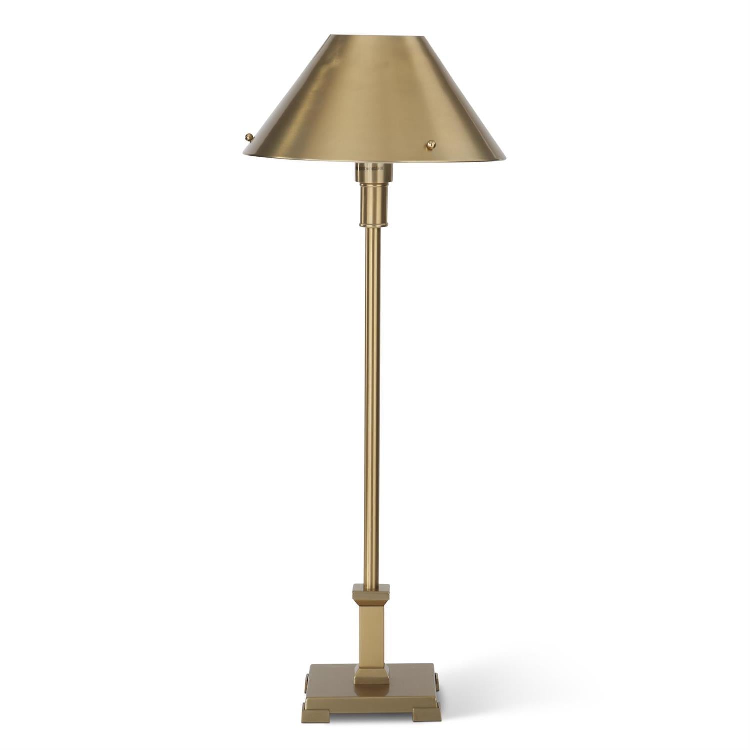 Slender Gold Metal Table Lamp