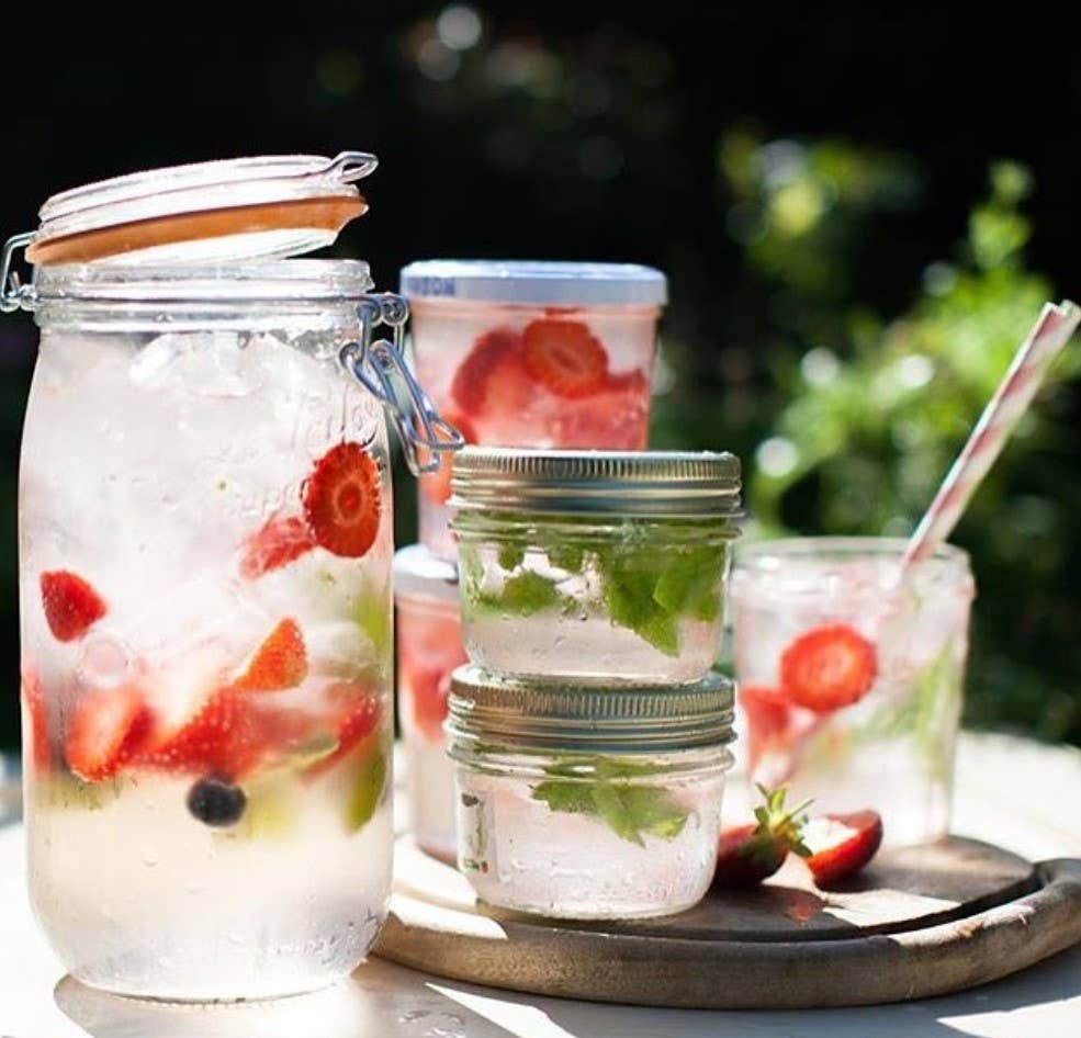 French Glass Mason Canning Jar 200ml