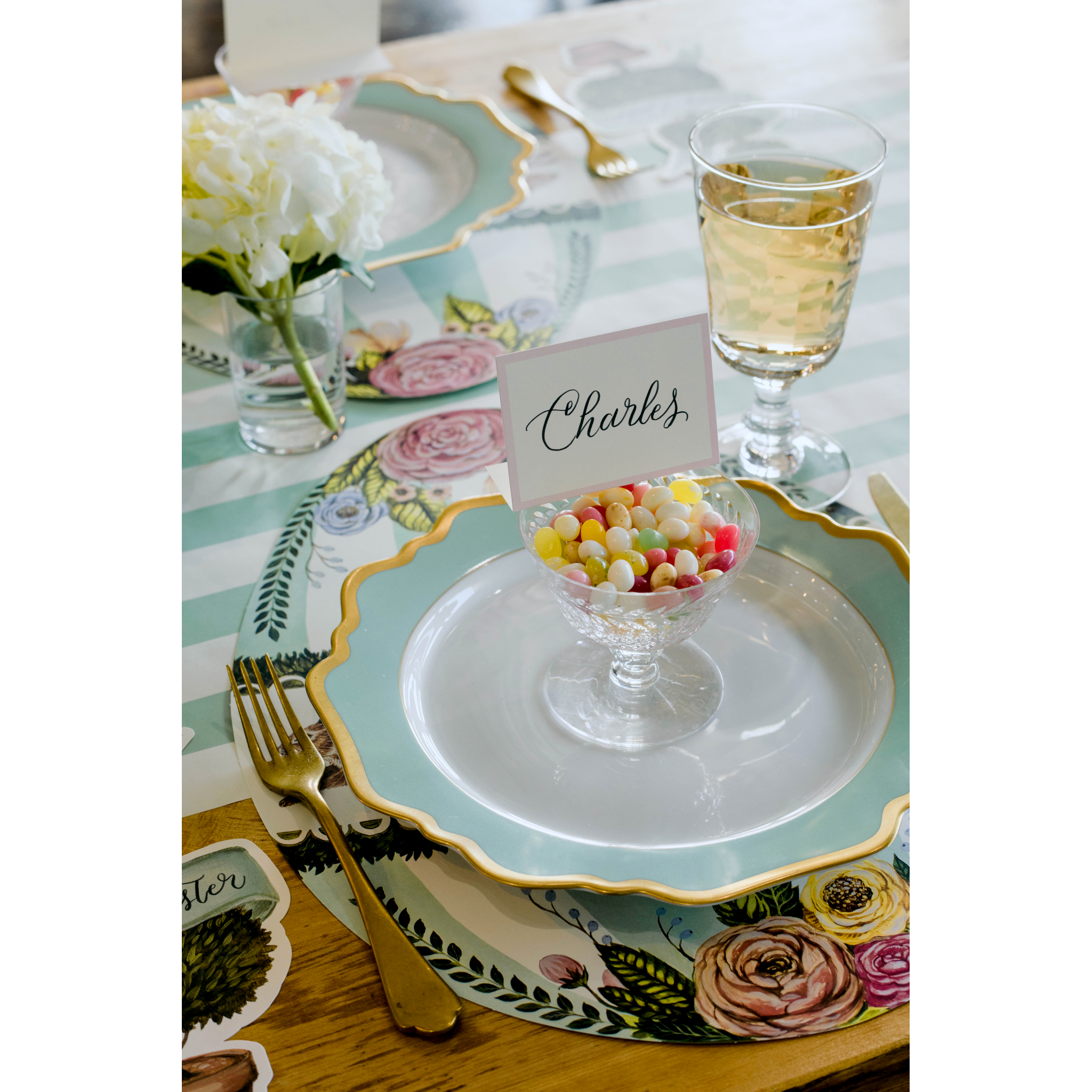 Pink Frame Place Card Set
