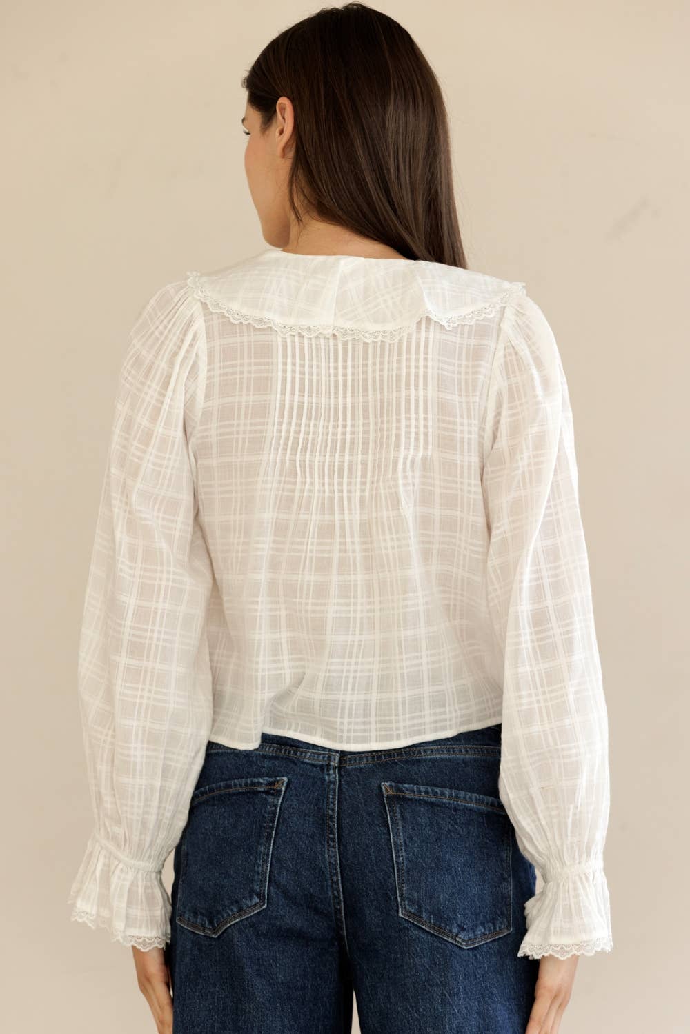 Ruffled V-Neck Blouse