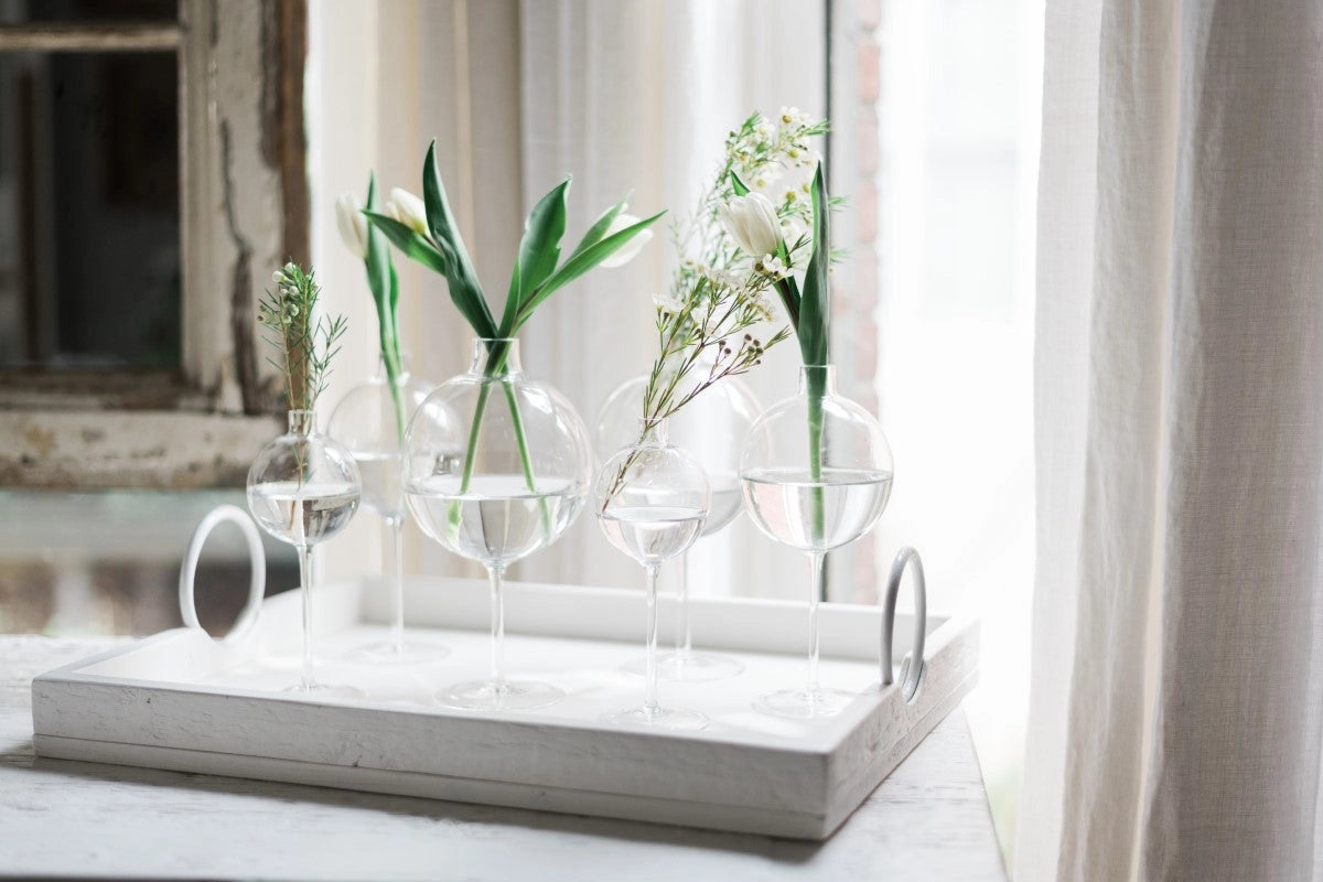 Clear Wine Glass Vase