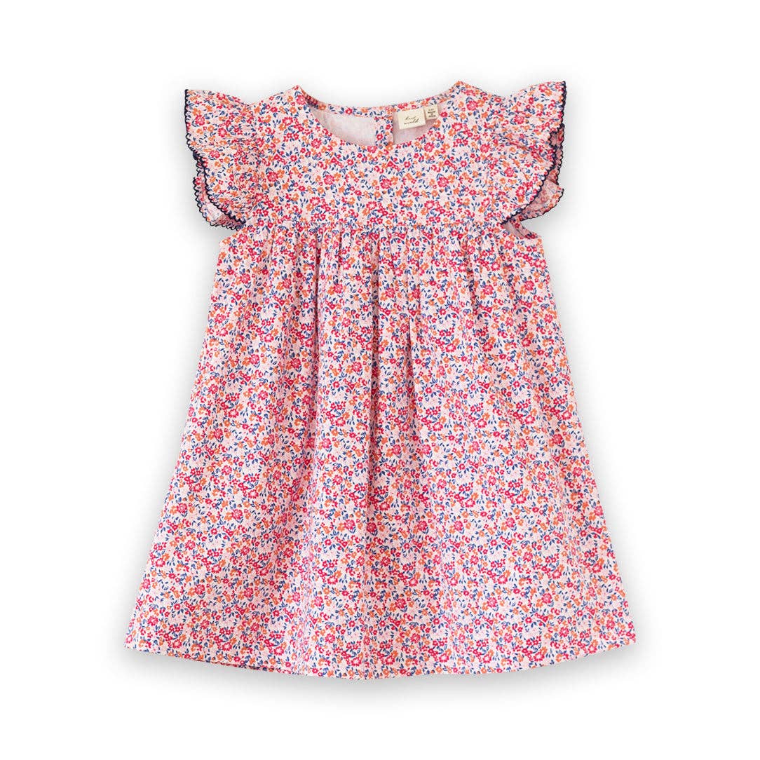 Hannah Dress with Flutter Sleeves