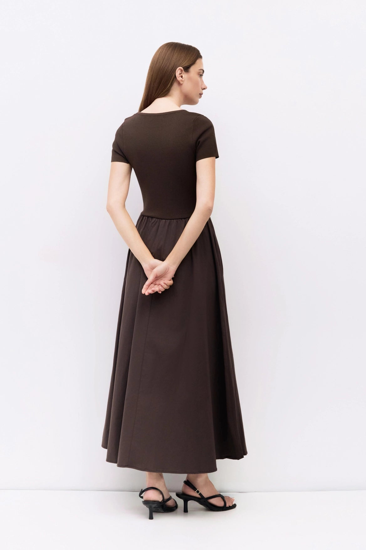 The Lynette Dress Brown