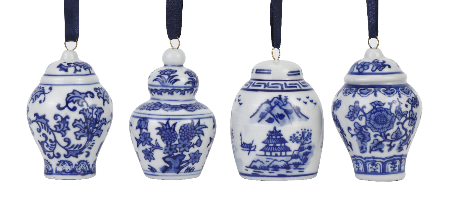 Porcelain Hand Painted Ornaments