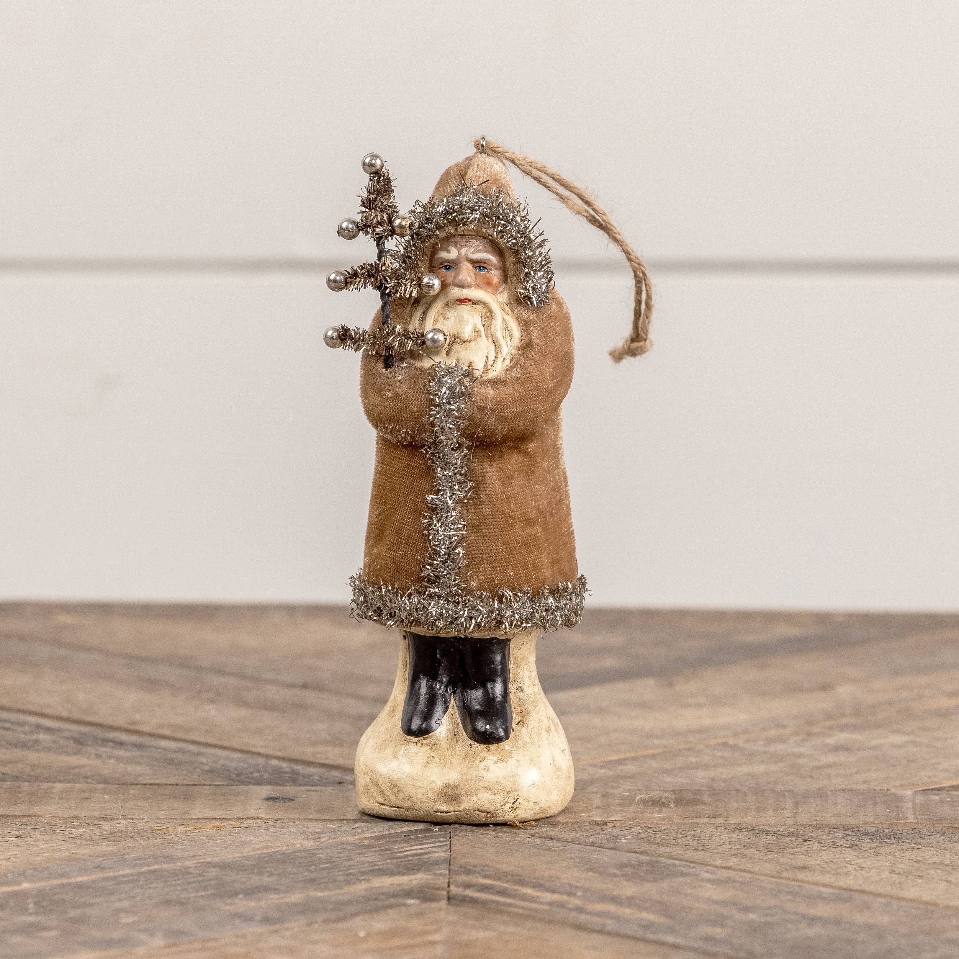 Fawn Velvet Belsnickle Ornament