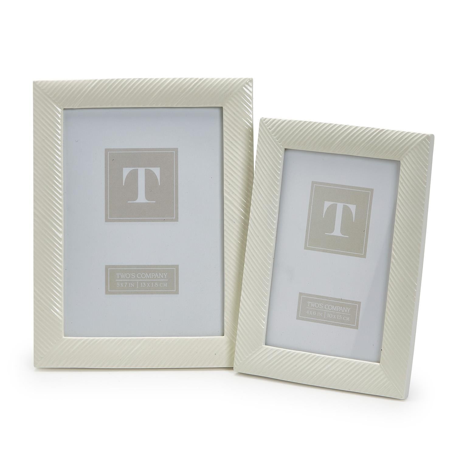 Sleek Chic White Photo Frame