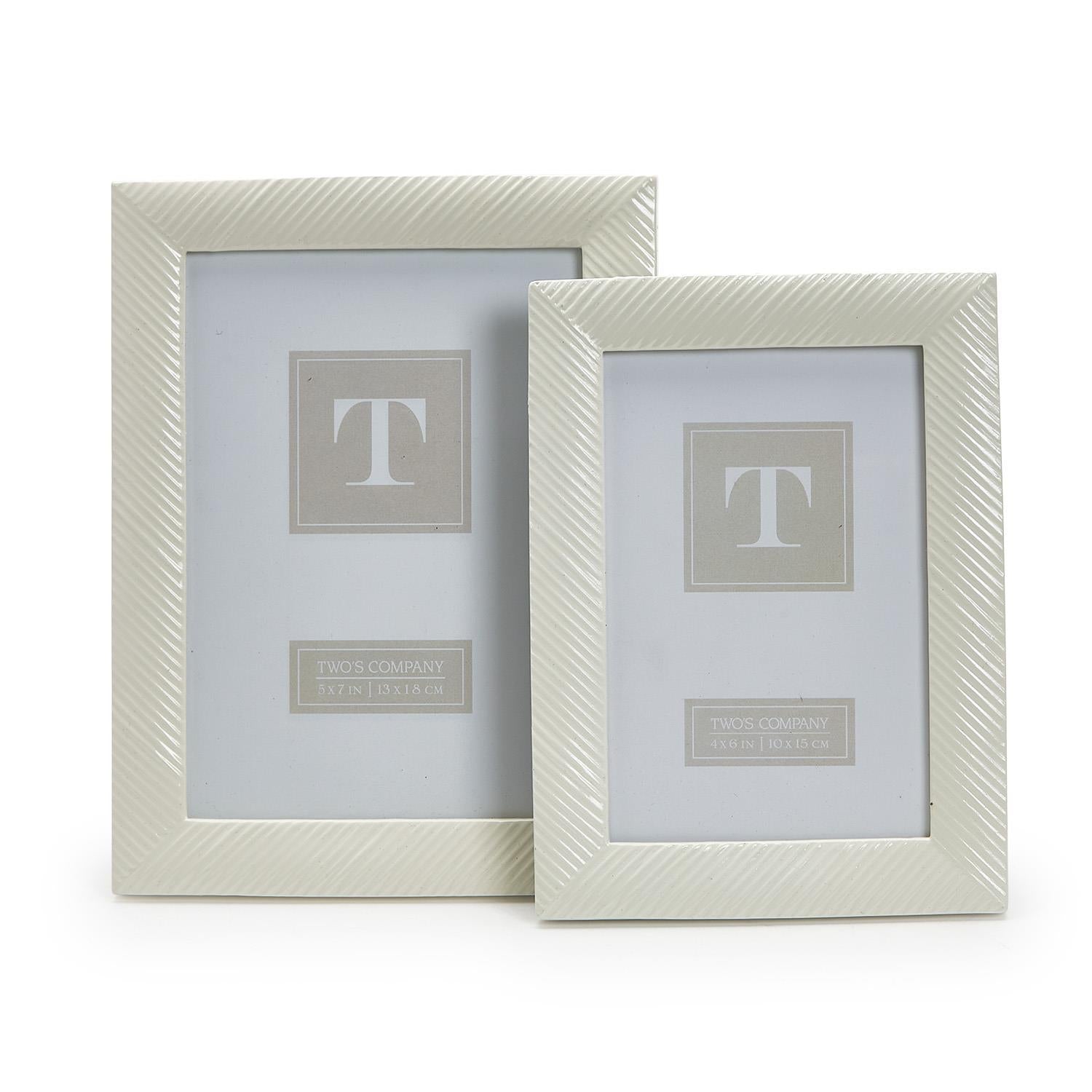 Sleek Chic White Photo Frame