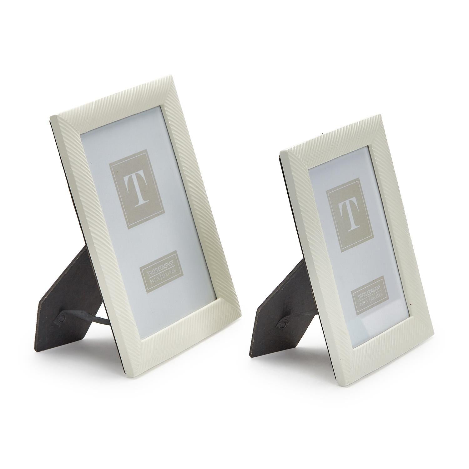 Sleek Chic White Photo Frame
