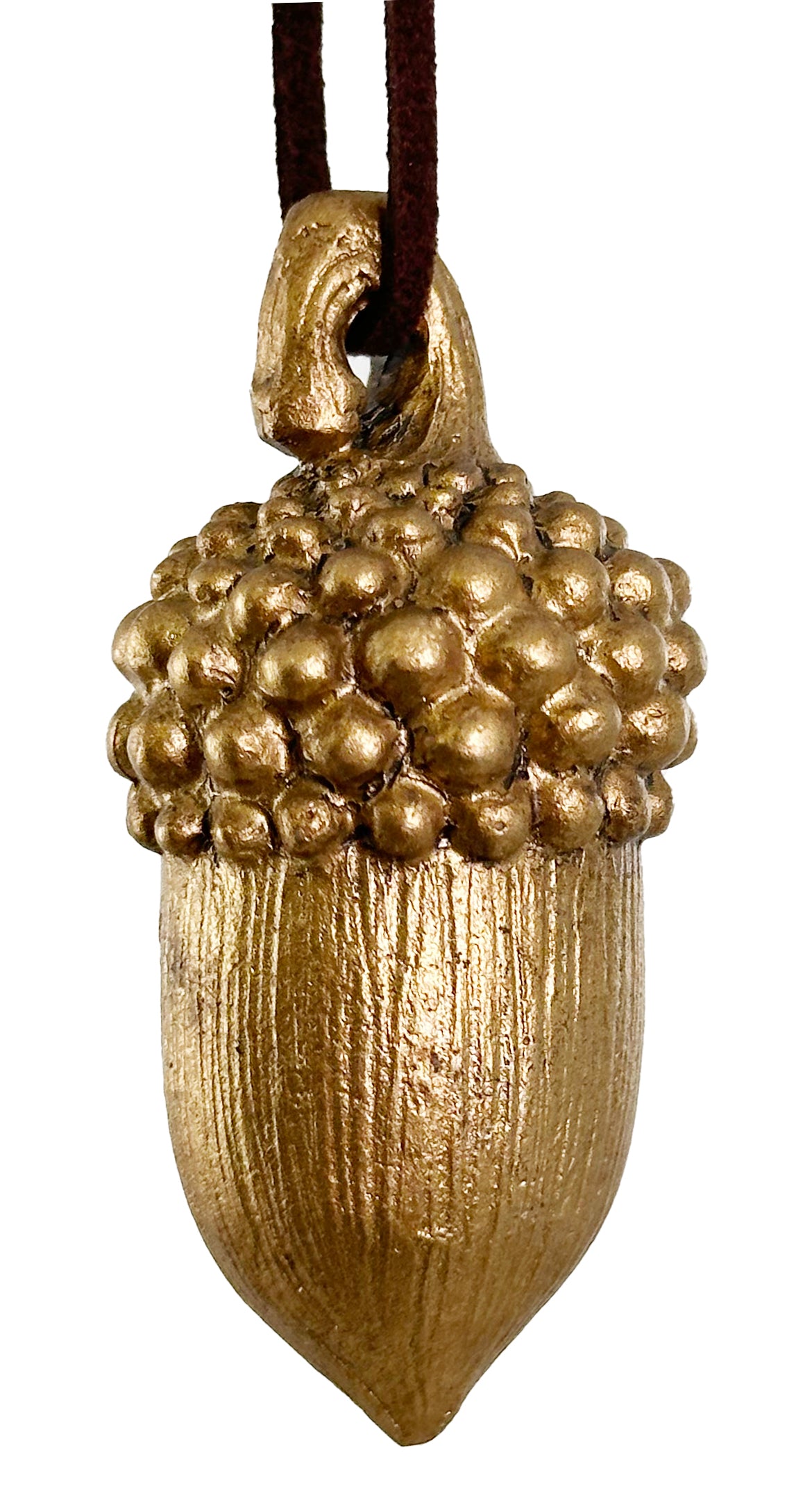 Antique Gold Acorn Ornament