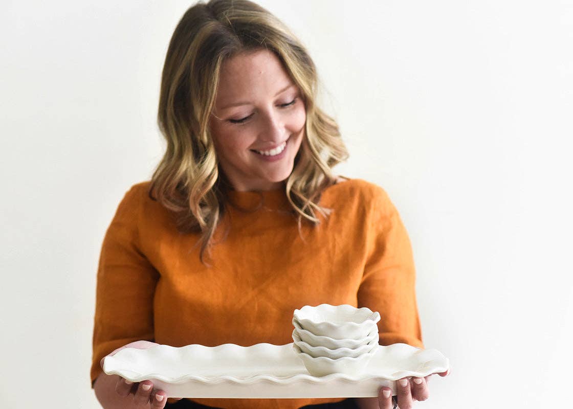 Ruffle Dipping Bowl