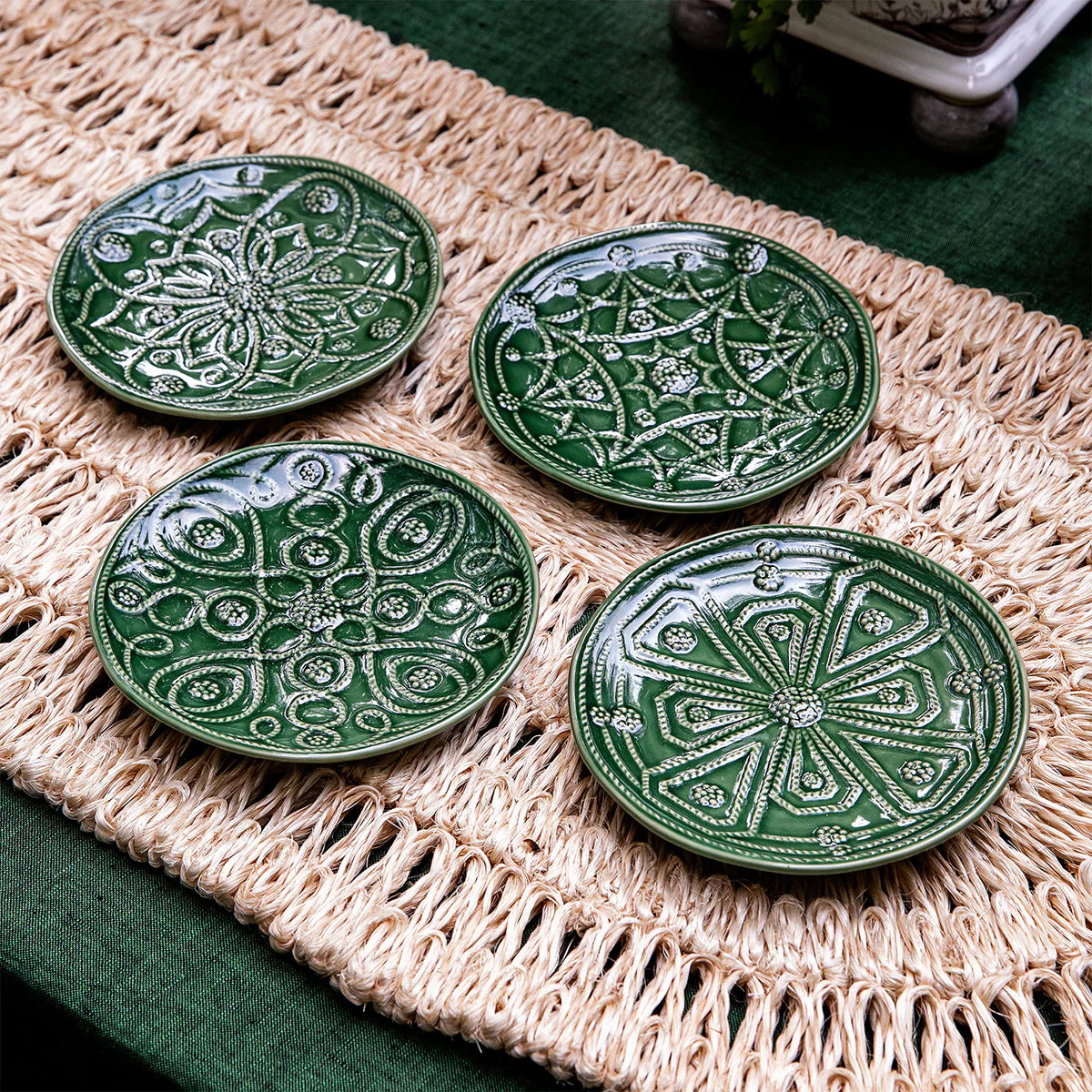 Jardins du Monde Side/Cocktail Plate Set