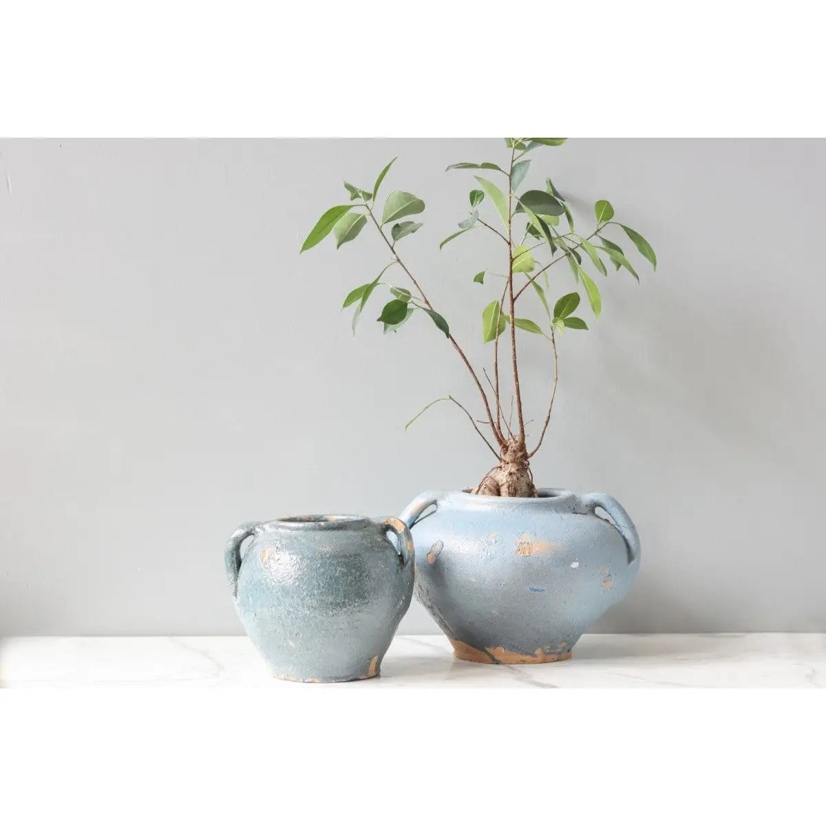 Found Blue Tones Confit Pot