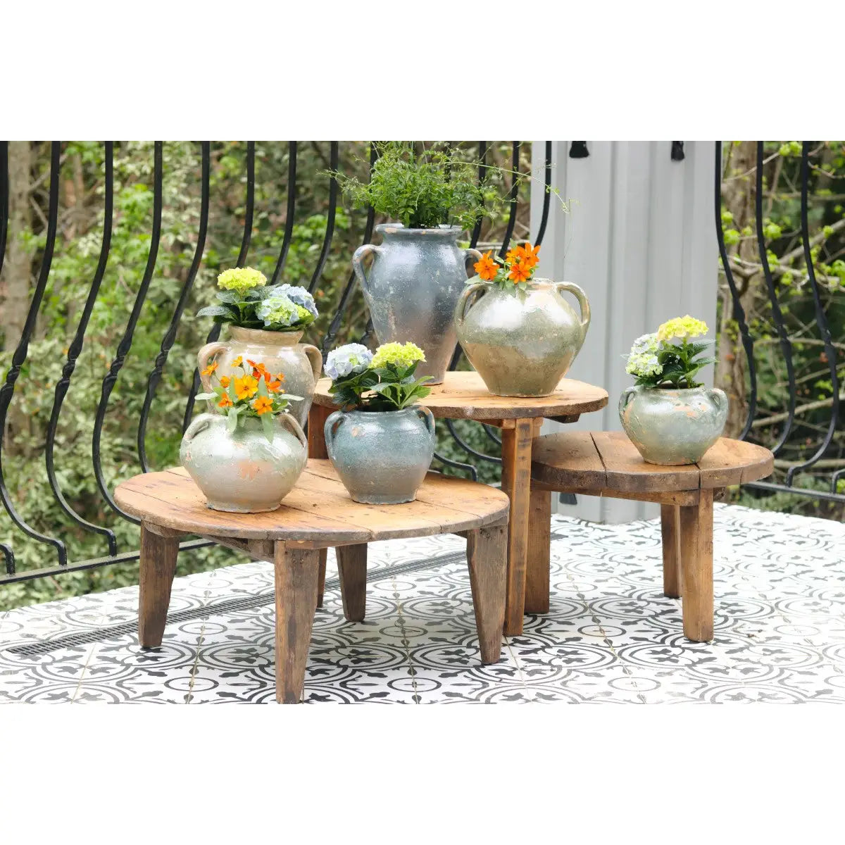 Found Blue Tones Confit Pot