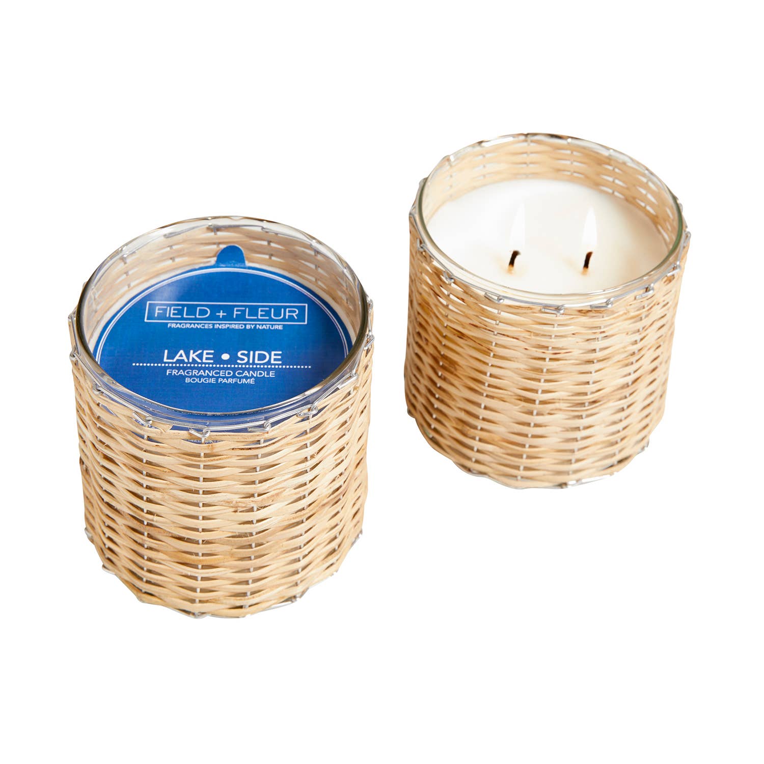 Lake Side 2 Wick Handwoven Candle
