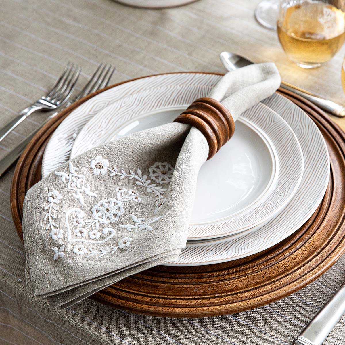 Bilbao Wood Charger/Platter Set of 2