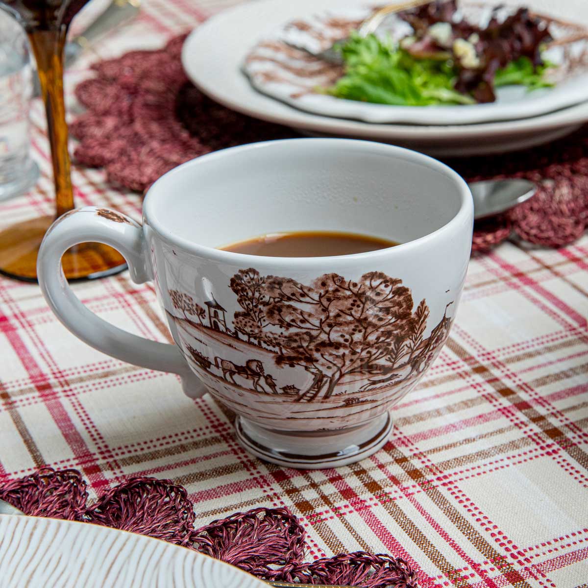Country Estate Harvest Breakfast Cup Set of 2