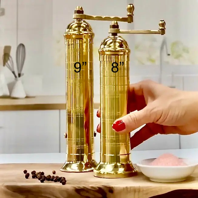 Brass Mill Pepper Grinder 8”