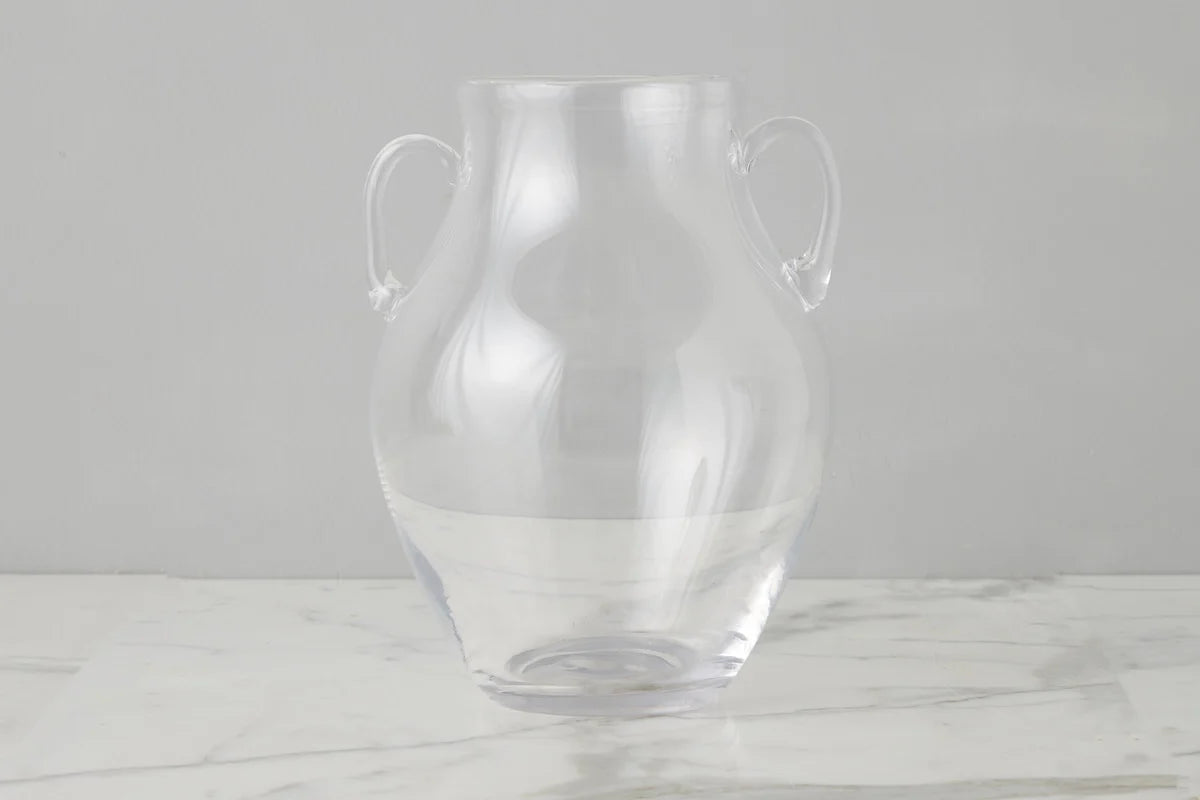 Clear Glass Amphora