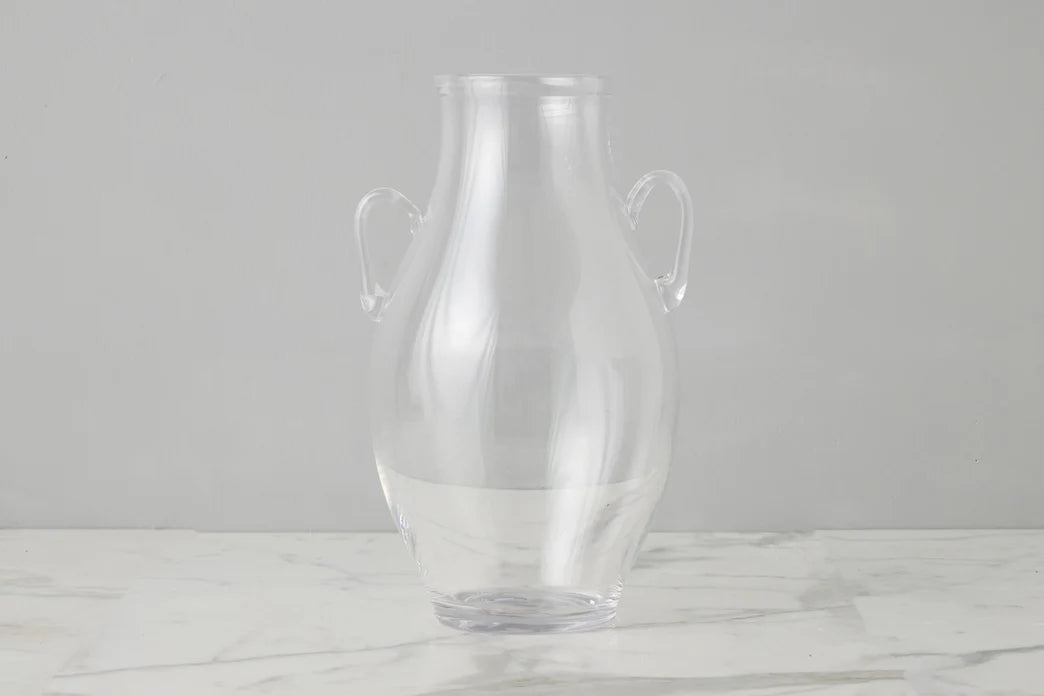 Clear Glass Amphora