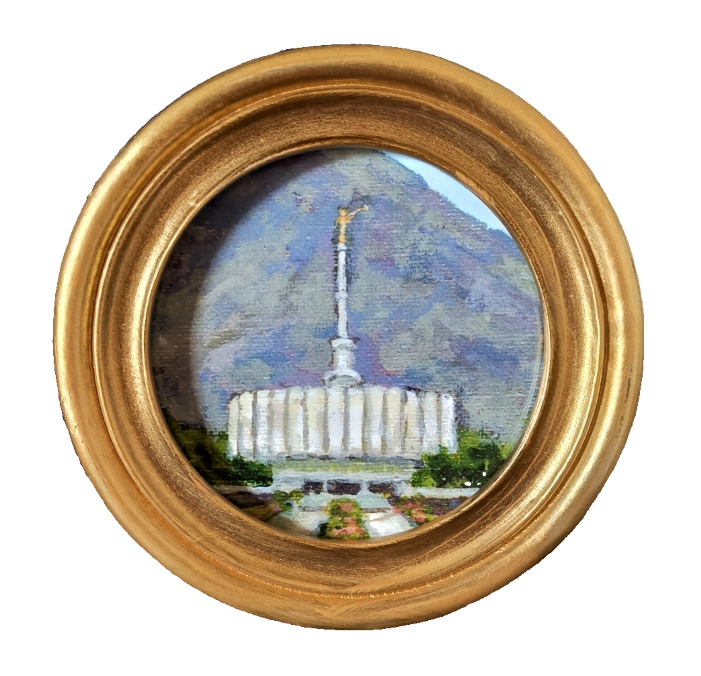 Libby Dibb Provo Temple 3" Round