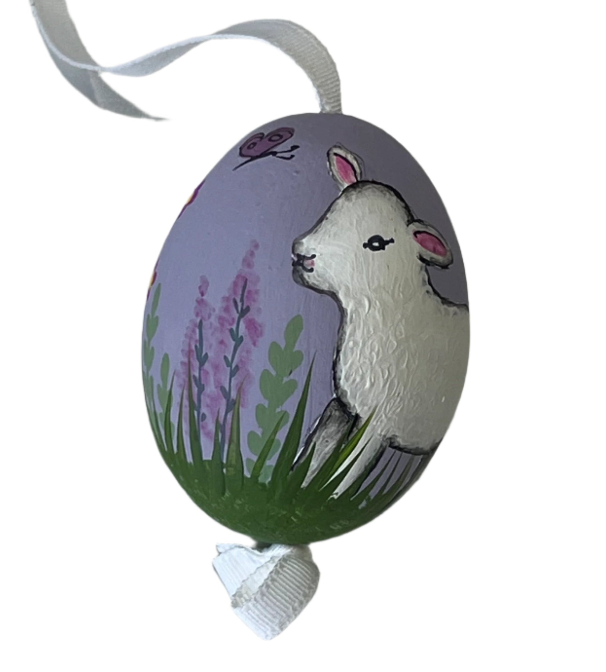 Hand Painted Egg Lamb