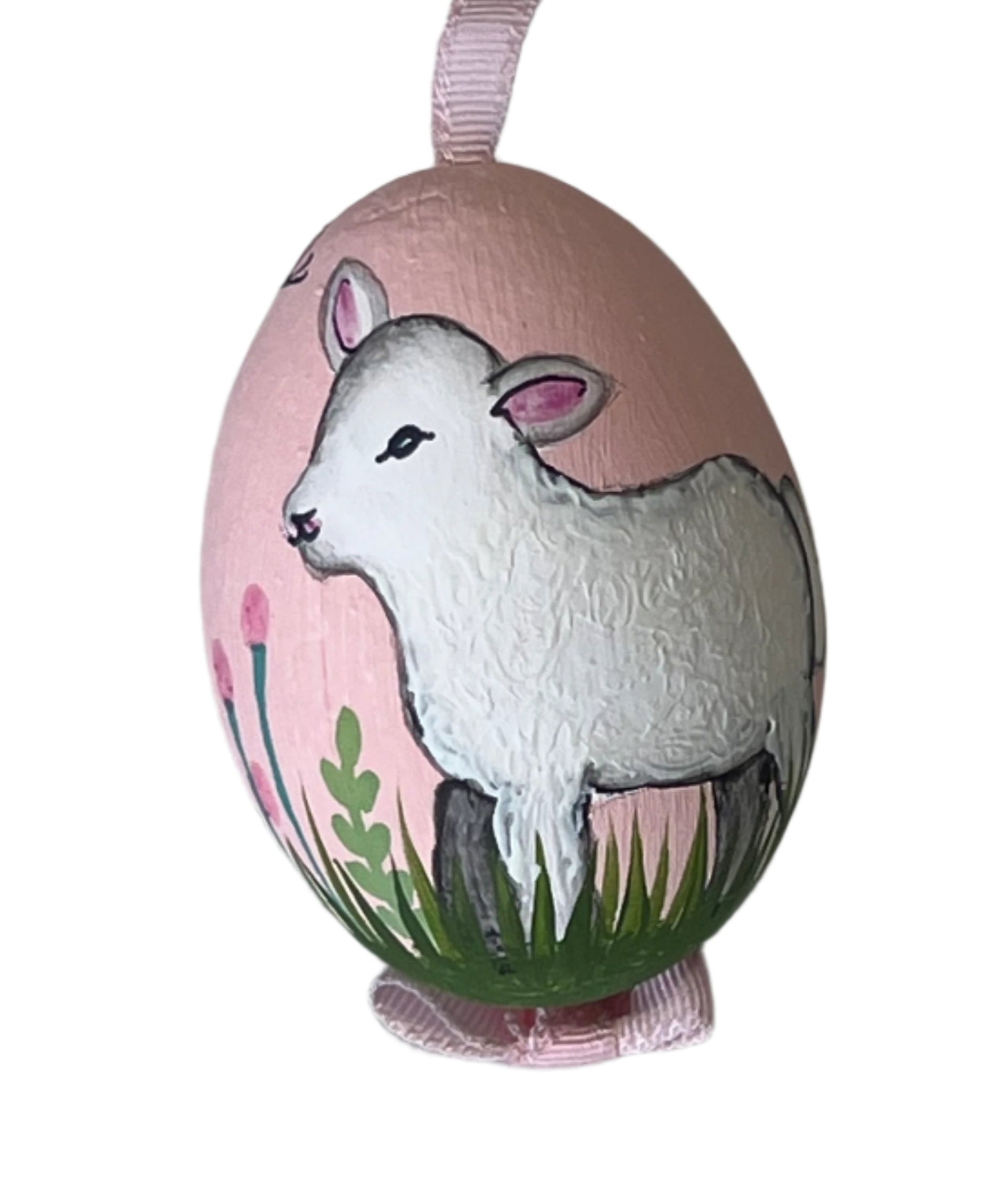 Hand Painted Egg Lamb