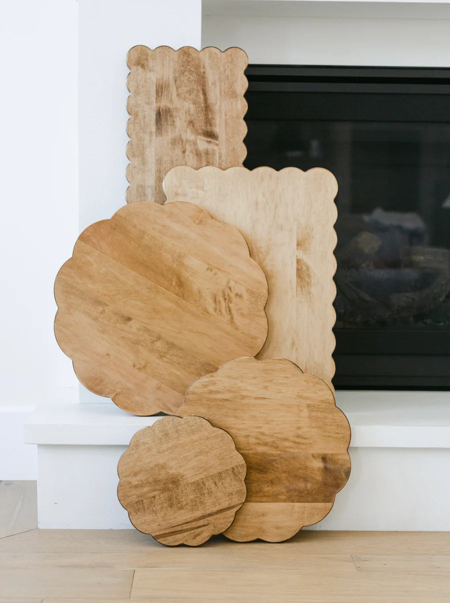 Two Foot Scallop Harvest Board Round
