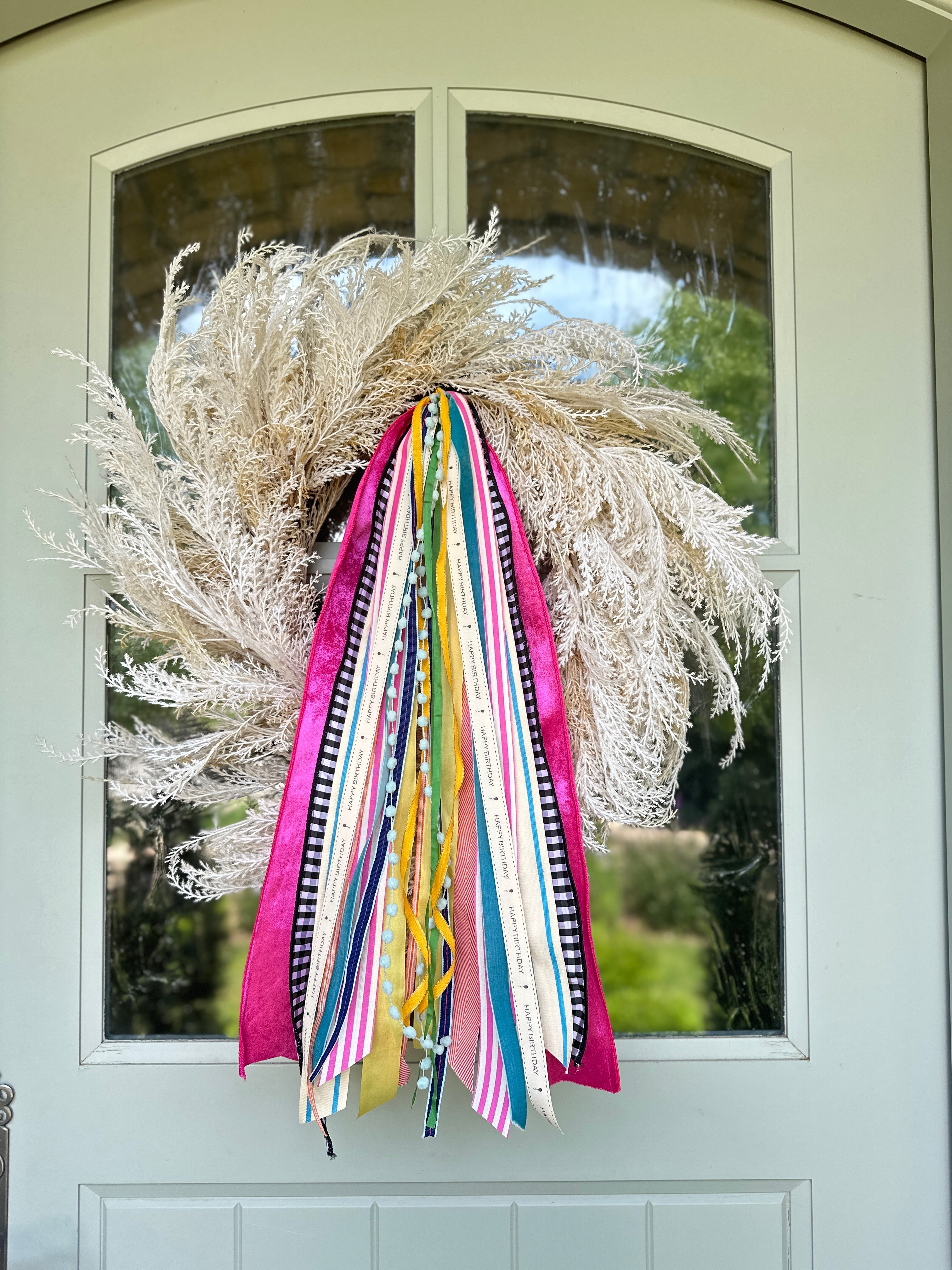 Happy Birthday Wreath Ribbon
