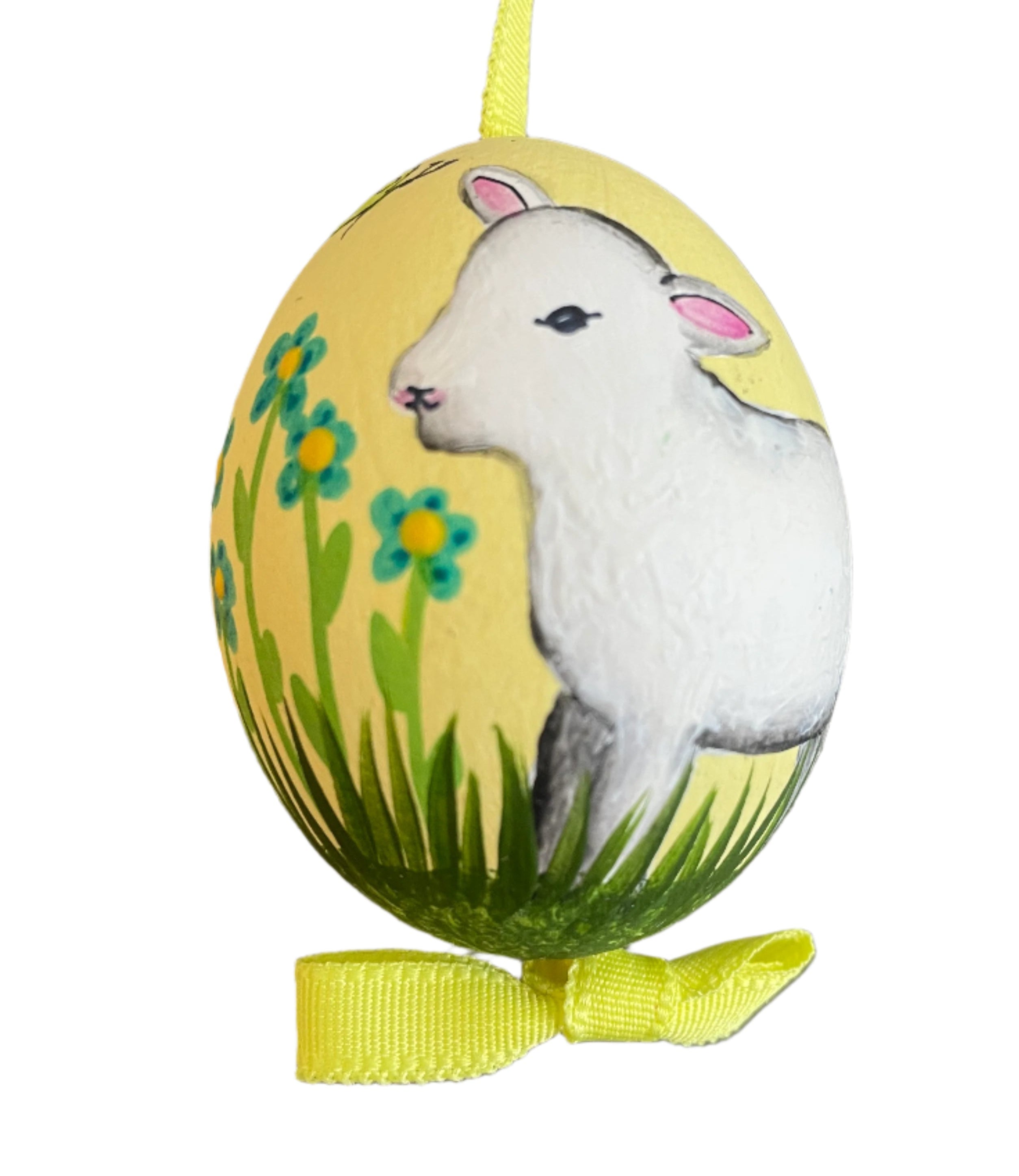 Hand Painted Egg Lamb