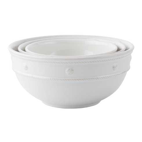 Berry & Thread Nesting Serving Bowls - Whitewash