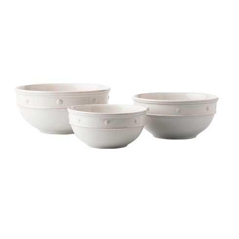 Berry & Thread Nesting Serving Bowls - Whitewash