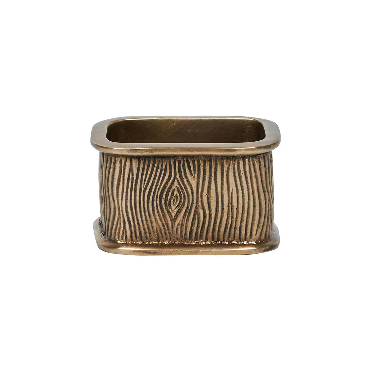 Blenheim Oak Metal Napkin Ring ­Antique Brass