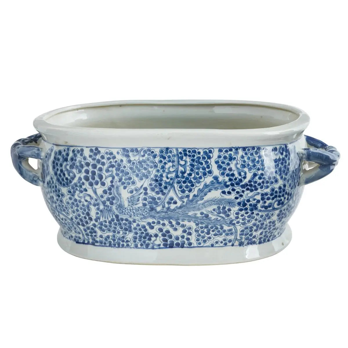Blue and White Phoenix Bath Planter