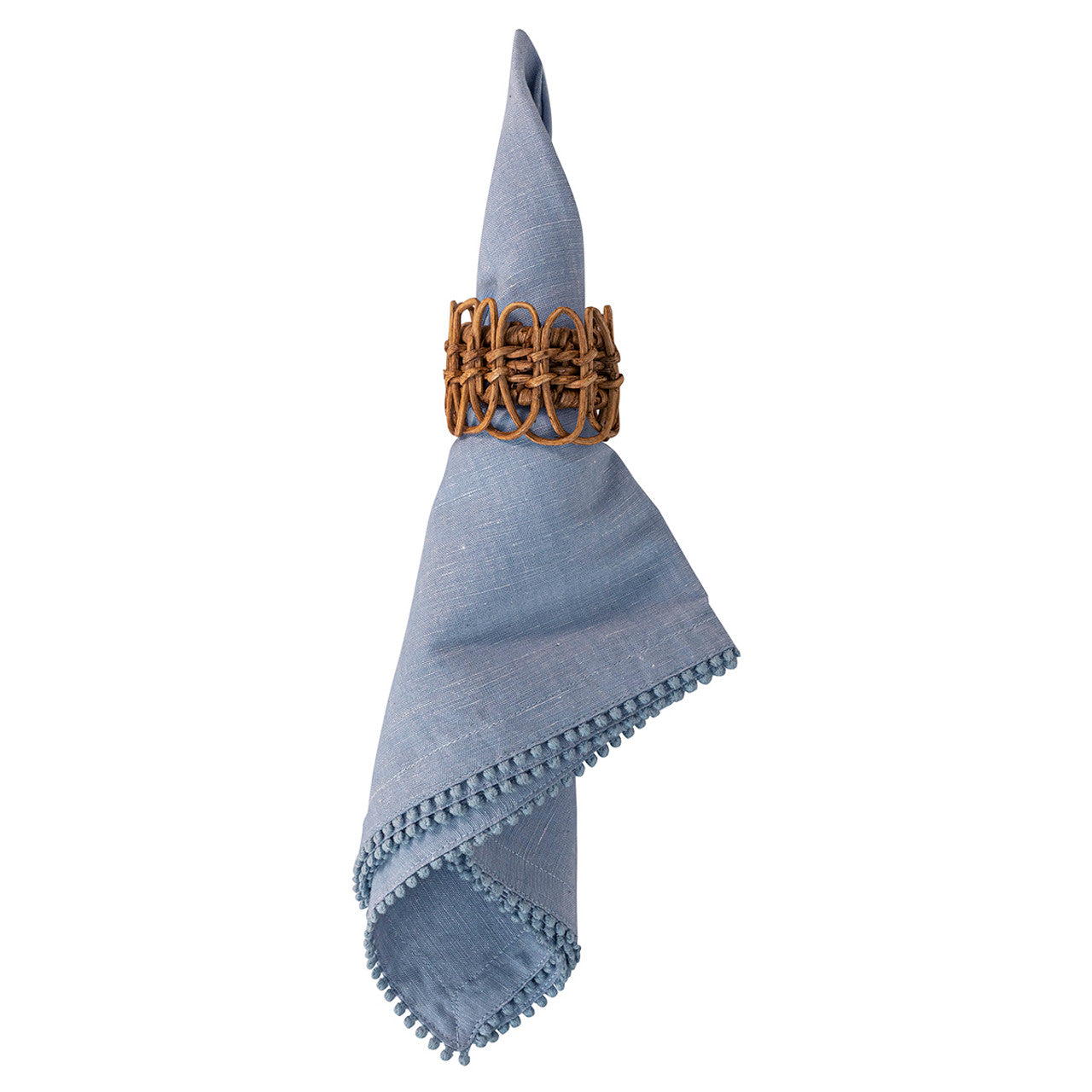 Berry Trim Napkin Chambray Set