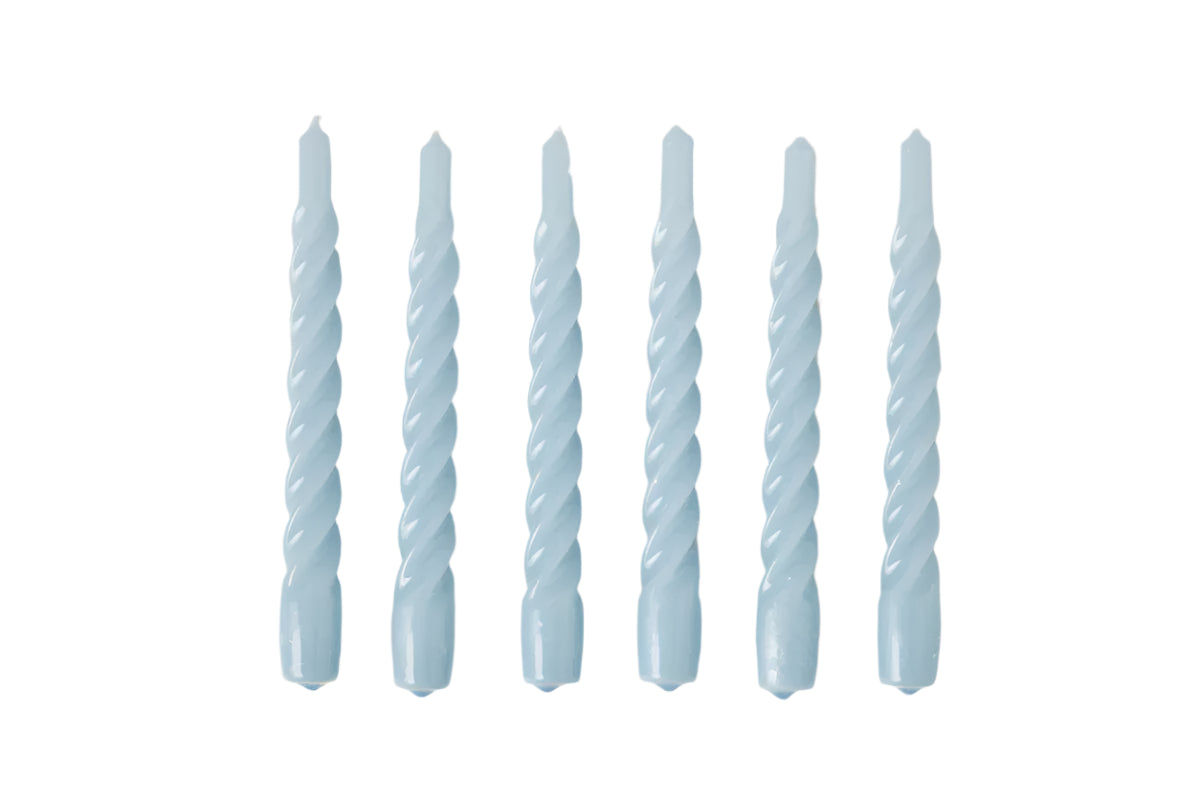 Denim Twisted Taper Candles