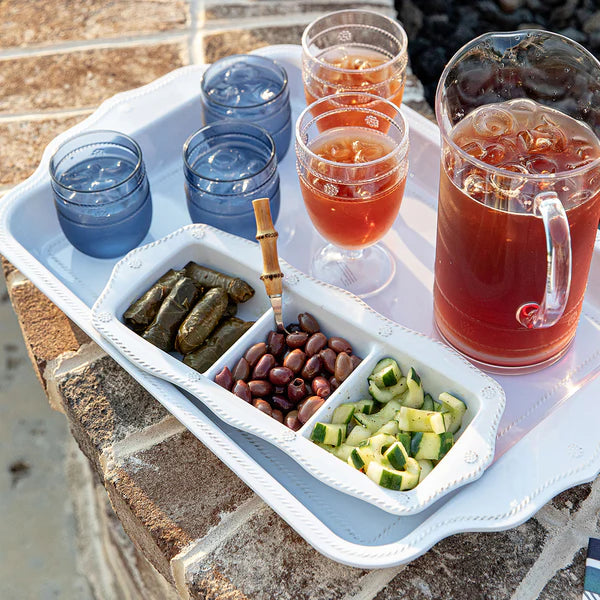 Berry & Thread Melamine Triple Section Server