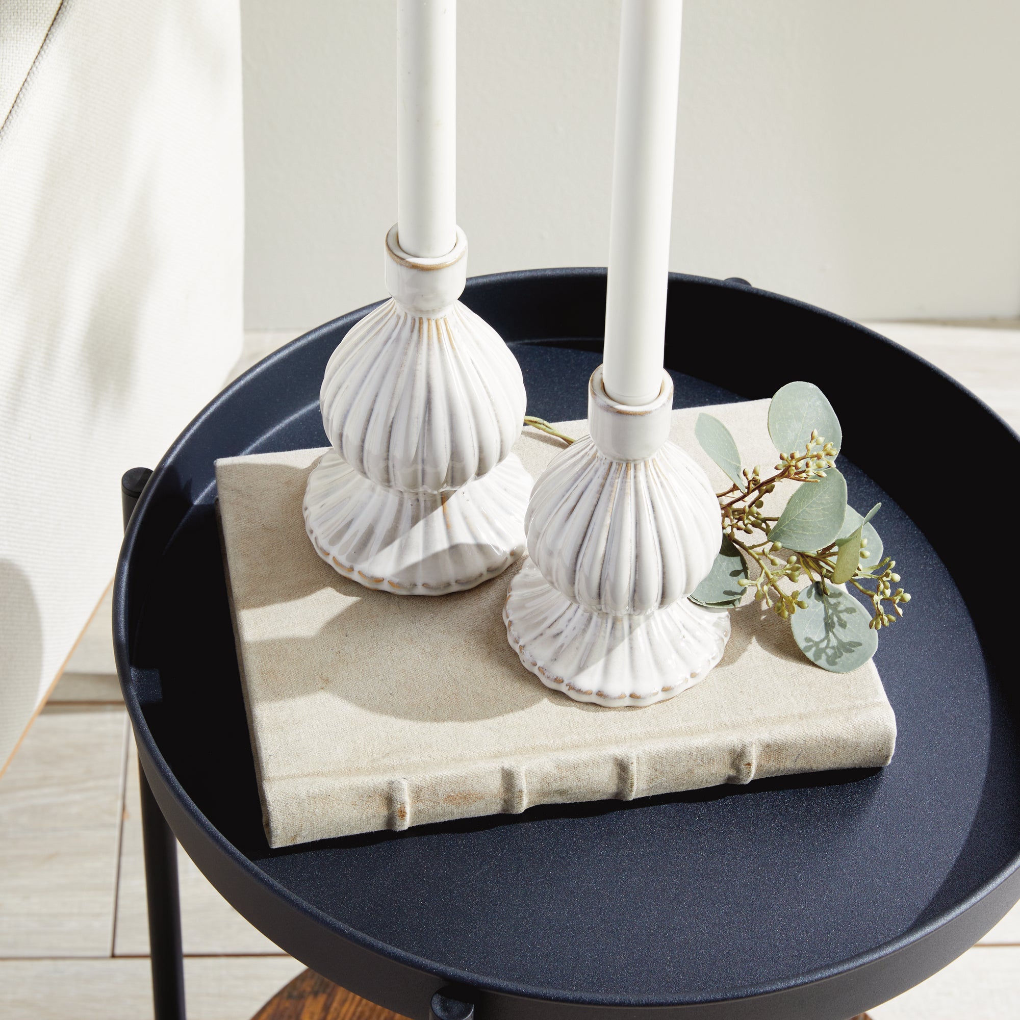Mela Taper Candle Holder Set