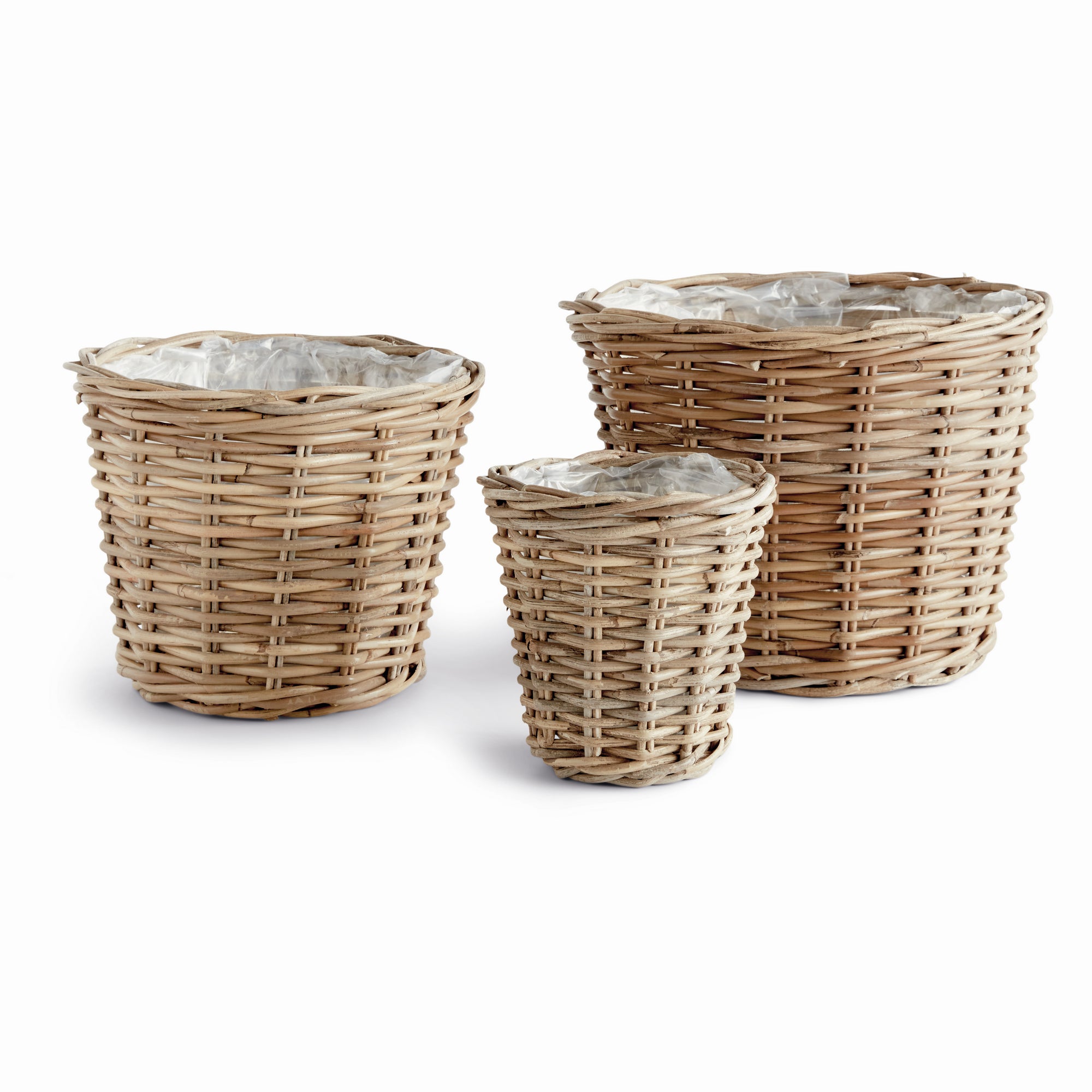 Normandy Tapered Basket Planters Set